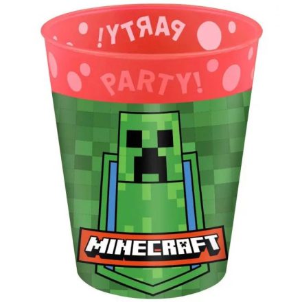 Minecraft micro prémium műanyag pohár szett 4 db-os 250 ml