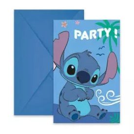   Disney Lilo és Stitch, A csillagkutya Angel party meghívó 6 db-os FSC 