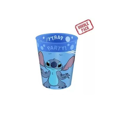 Disney Lilo és Stitch, A csillagkutya Angel micro prémium műanyag pohár szett 4 db-os 250 ml