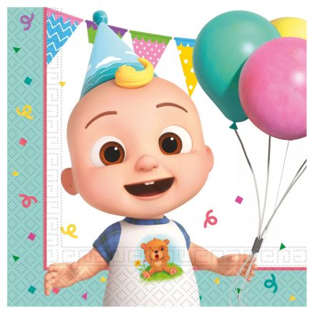 CoComelon Birthday szalvéta 20 db-os 33x33 cm FSC