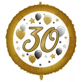 Happy Birthday 30 Milestone fólia lufi 46 cm