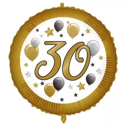 Happy Birthday 30 Milestone fólia lufi 46 cm