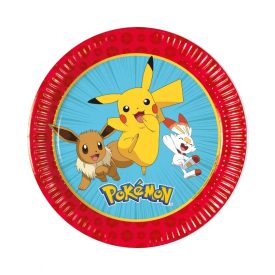 Pokémon Next Generation papírtányér 8 db-os 20 cm FSC
