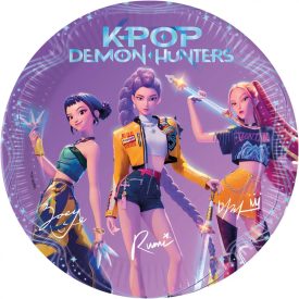   K-pop Démonvadászok Honmoon papírtányér 8 db-os 23 cm FSC