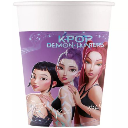K-pop Démonvadászok Honmoon papír pohár 8 db-os 200 ml FSC