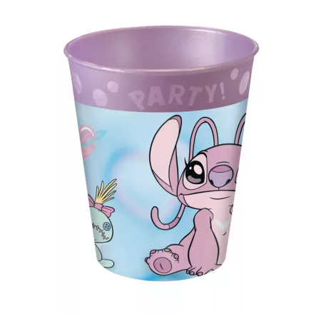 Disney Lilo és Stitch, A csillagkutya Angel Cute micro prémium műanyag pohár szett 4 db-os 250 ml