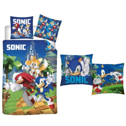 Sonic a sündisznó Gyerek ágyneműhuzat és párna szett