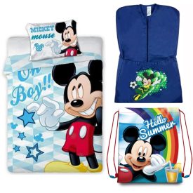 Disney Mickey ágyneműhuzat oviszsákkal és tornazsákkal