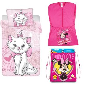   Disney Marie cica ágyneműhuzat oviszsákkal és tornazsákkal