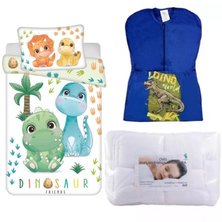 Dinoszaurusz ovis ágynemű szett oviszsákkal