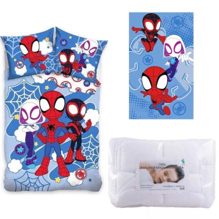 Pókember Spidey Light ovis ágynemű csomag kéztörlővel