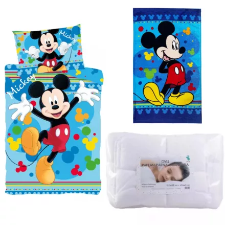 Disney Mickey Joyful ovis ágynemű szett kéztörlővel
