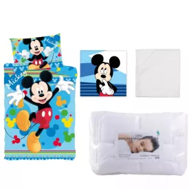   Disney Mickey Joyful ovis ágynemű szett kéztörlővel és lepedővel