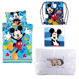   Disney Mickey Joyful ovis ágynemű szett kéztörlővel és tornazsákkal