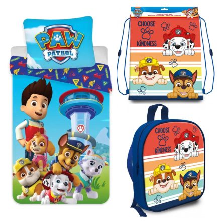 Mancs Őrjárat ágynemű, táska és tornazsák szett