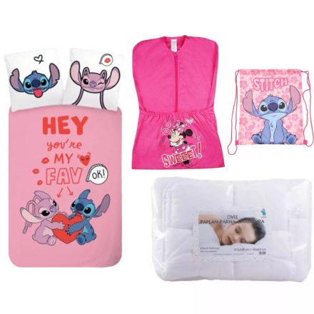 Disney Lilo és Stitch, A csillagkutya Hey ovis ágynemű oviszsákkal és kéztörlővel