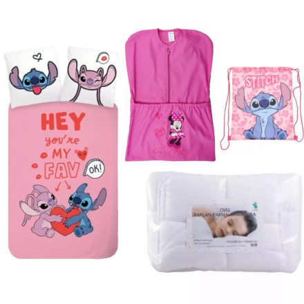 Disney Lilo és Stitch, A csillagkutya Hey ovis ágynemű oviszsákkal és kéztörlővel