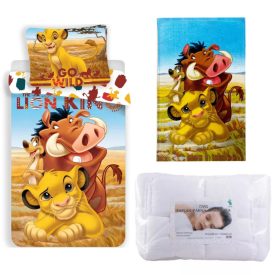   Disney Az Oroszlánkirály Pride Lands Trio ovis ágynemű szett kéztörlővel
