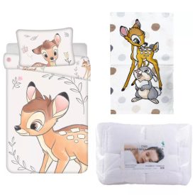 Disney Bambi Beige ovis ágynemű szett kéztörlővel