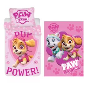   Mancs Őrjárat Skye Dream gyerek, ovis ágyneműhuzat és polár takaró szett