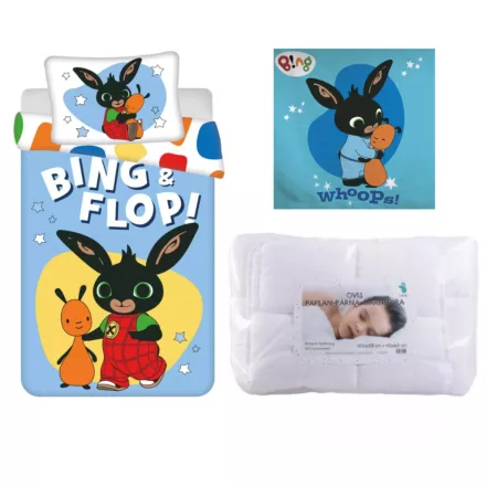 Bing Flop ovis ágynemű szett kéztörlővel
