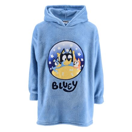 Bluey Stars belebújós plüss polár takaró, poncsó 6/8 év