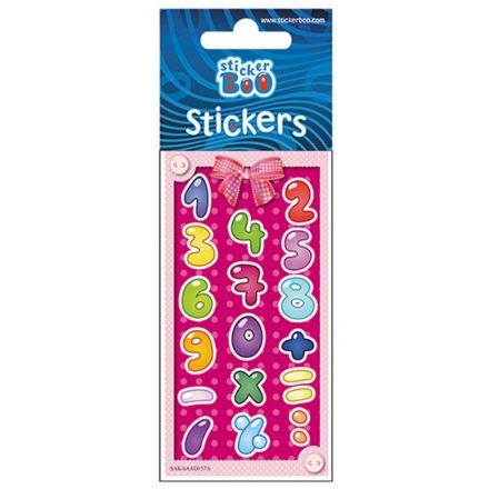 Számos Pink matrica ezüst díszítéssel