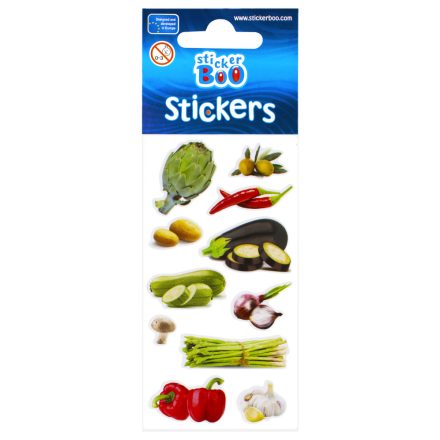 Zöldség Artichoke matrica szett