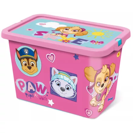 Mancs Őrjárat Girl Pinky műanyag tároló doboz 7 L