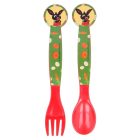 Bing Waving műanyag evőeszköz készlet - 2 darabos