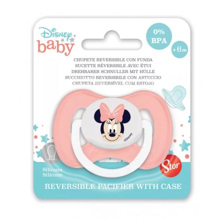 Disney Minnie megfordítható baba cumi tokkal