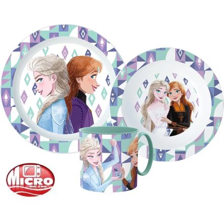 Disney Jégvarázs Ice Magic étkészlet, micro műanyag szett