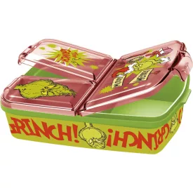   A Grincs Christmas Mischief több rekeszes uzsonnás doboz, szendvicsdoboz