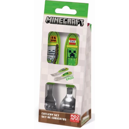 Minecraft Core fém ergo evőeszköz készlet - 2 darabos