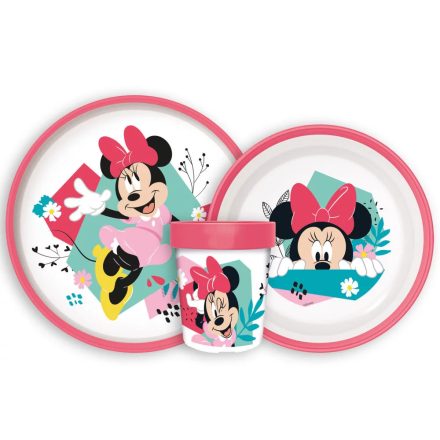 Disney Minnie Being More csúszásmentes étkészlet, micro műanyag szett