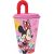Disney Minnie Spring szívószálas pohár, műanyag 430 ml