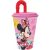 Disney Minnie Spring szívószálas pohár, műanyag 430 ml