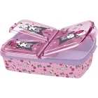Hello Kitty Kuromi több rekeszes uzsonnás doboz, szendvicsdoboz