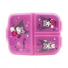 Hello Kitty Kuromi több rekeszes uzsonnás doboz, szendvicsdoboz