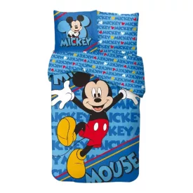   Disney Mickey Fun Adventure ágyneműhuzat 140×200cm, 65x65 cm