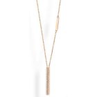 Victoria Fehér köves rose gold színű nyaklánc