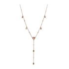 Victoria Rose gold színű színes köves nyaklánc