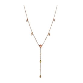 Victoria Rose gold színű színes köves nyaklánc