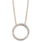 Victoria Rose gold színű fehér köves nyaklánc