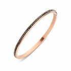 Victoria Rose gold színű fekete köves karkötő