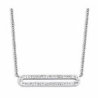 Victoria Ezüst színű fehér köves nyaklánc