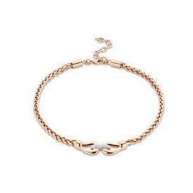 Victoria Rose gold színű fehér köves nyaklánc