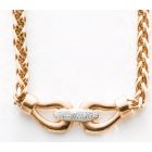 Victoria Rose gold színű fehér köves nyaklánc