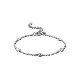 Victoria Ezüst színű köves karkötő