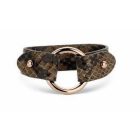 Victoria Rose gold színű barna mintás bőr karkötő